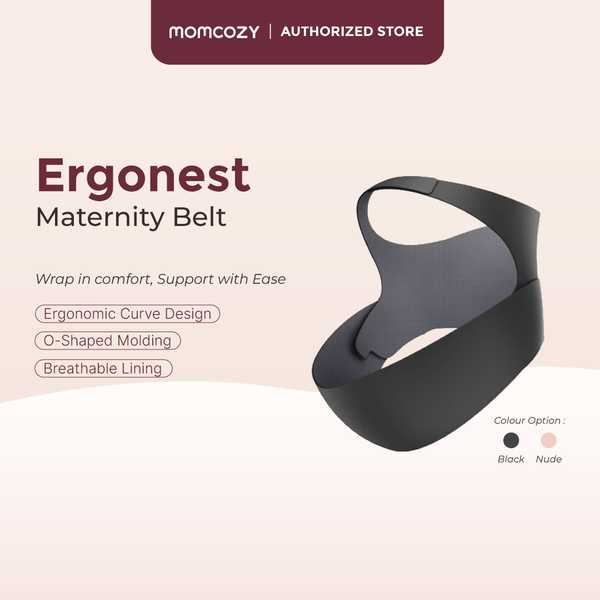Momcozy Ergonest Maternity Belly Band (Skin/Black)