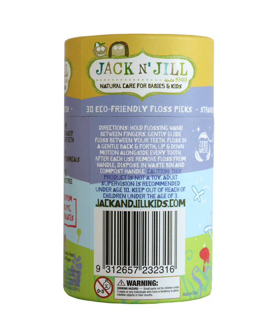 Jack N' Jill Fairy Floss Dental Flossers - 30 pack
