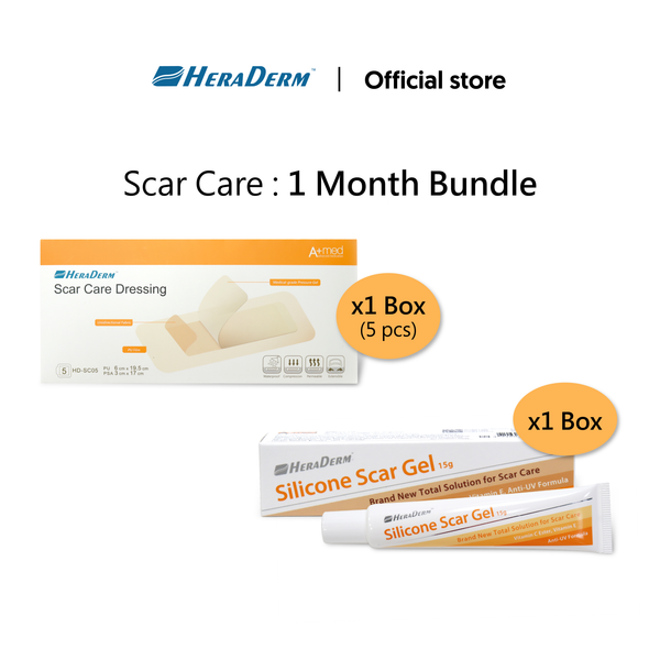 HERADERM C-Section Scar Care Bundle (1 / 3 / 6 Month) - Scar Care Dressing + Scar Gel
