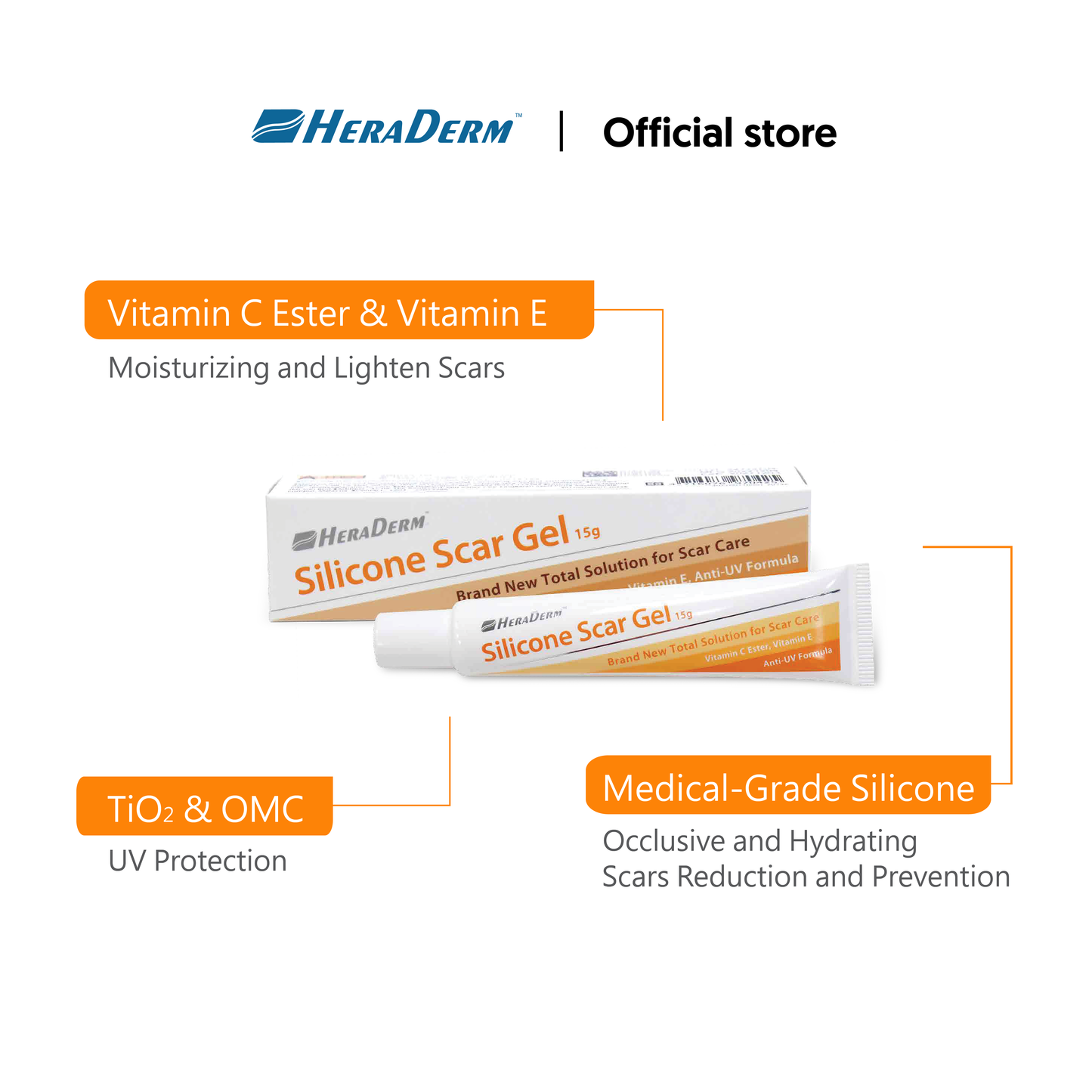 HERADERM Silicone Scar Gel - 15g