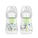 Dr. Brown’s Anti-Colic Newborn Options+ PP Wide Neck 5oz/150ml Bottle, Jungle/Woodland, 2 Bottles, Level 1 Teat
