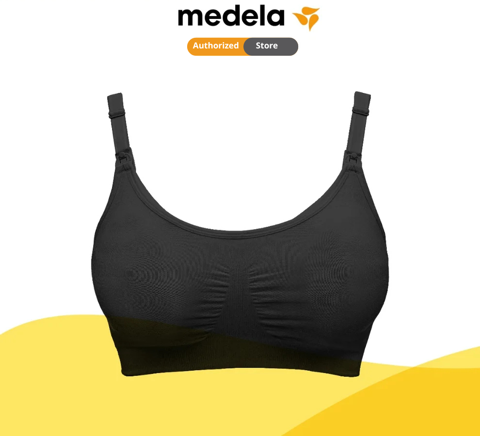 Medela 3 In 1 Nursing Pumping Bra ( M , L , Xl ) Black