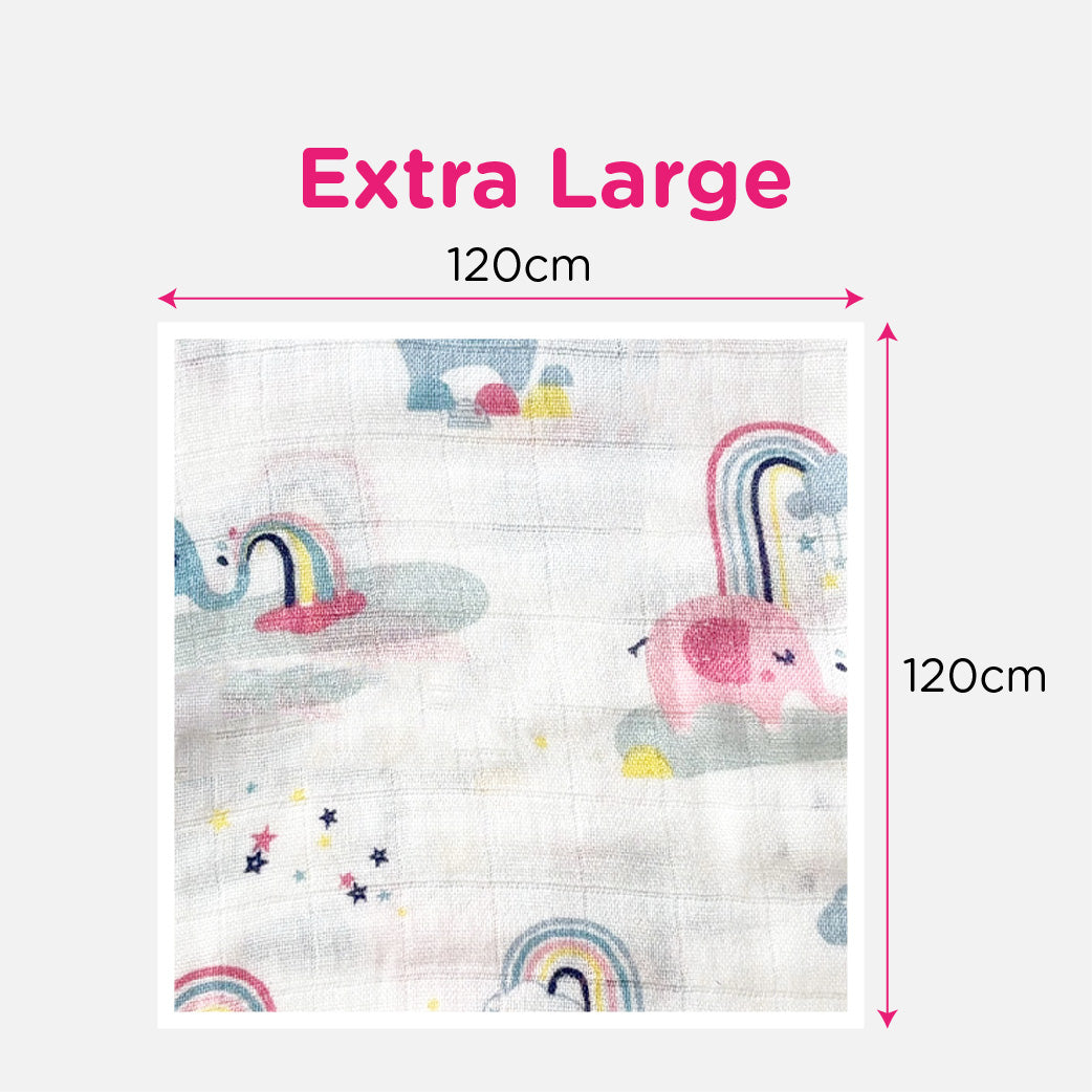 Lunavie Bamboo Muslin Swaddle 2Pcs