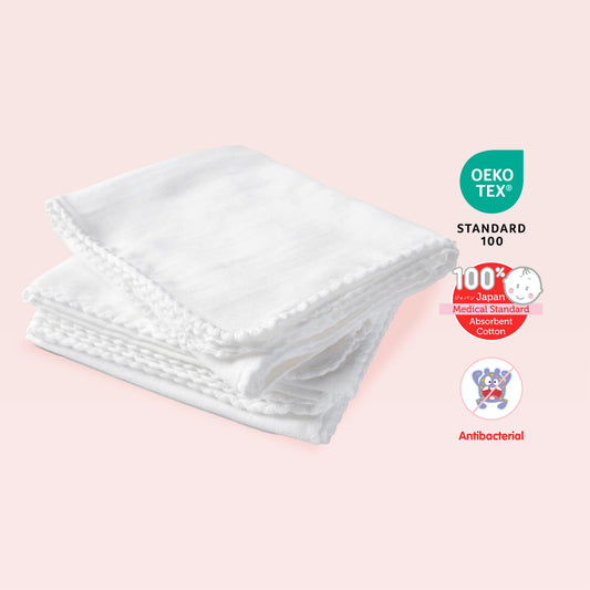 Suzuran Baby Gauze Swaddle Bath Towel 3pcs