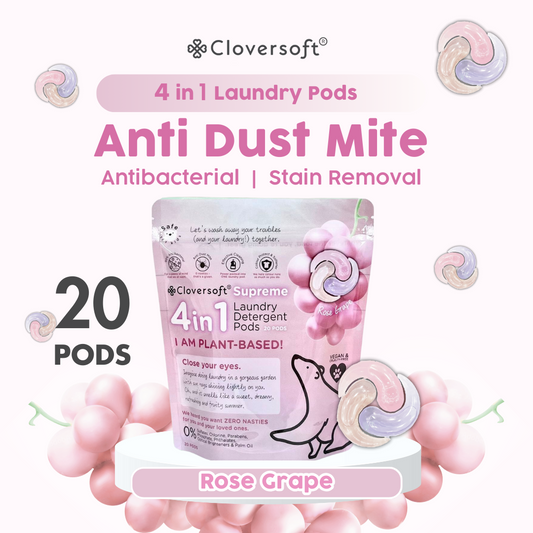 Cloversoft 4 in 1 Deluxe Plus+ Laundry Capsule (Eucalyptus Dreams) 20 Pods