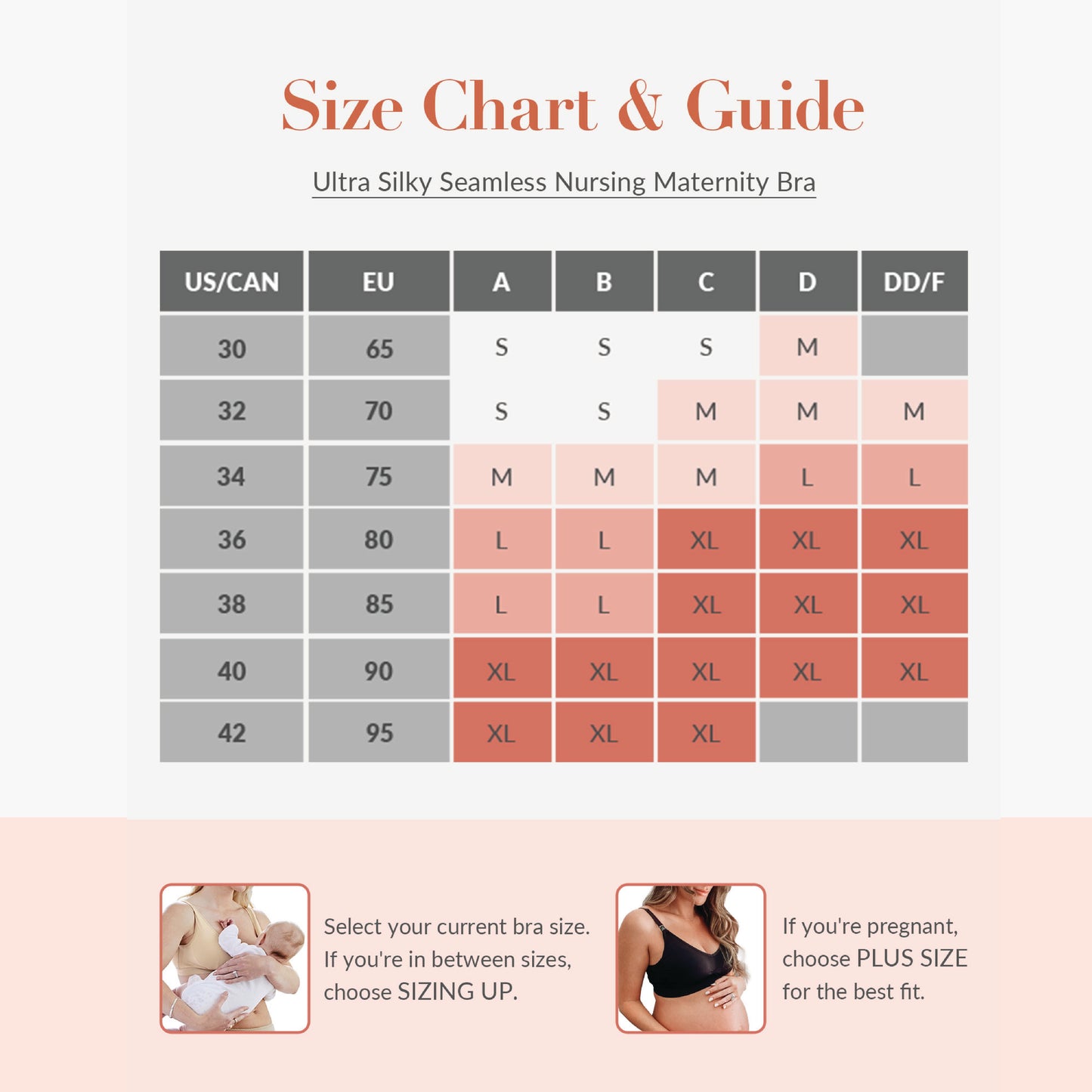 Mamaway Ultra Silky Seamless Maternity & Nursing Bra (Rust/Black)