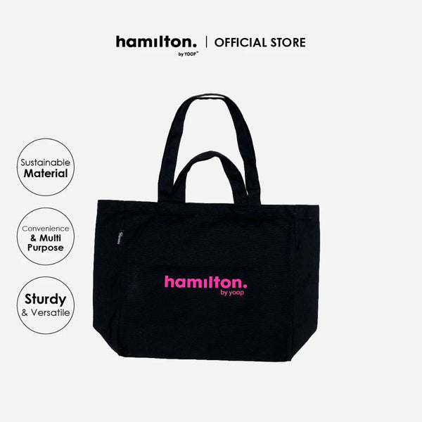 Hamilton Tote Bag - Blue/Beige/Black/Yellow/Pink