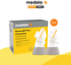 Medela Personalfit Flex Connector Breast Pump Parts With Overflow Protection (2Pcs/Pack)