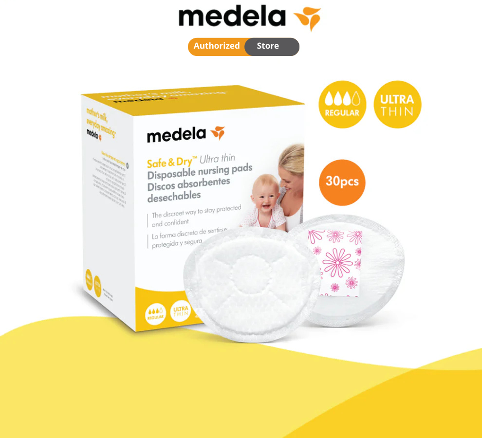 Medela Ultra Thin Disposable Nursing Pads (30 Pcs) - Less Than 2Mm Thickness