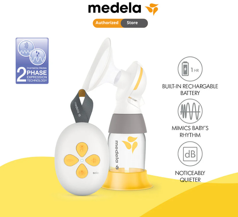 Medela Solo Single Electric Breast Pump with PersonalFit Flex Breast Shield