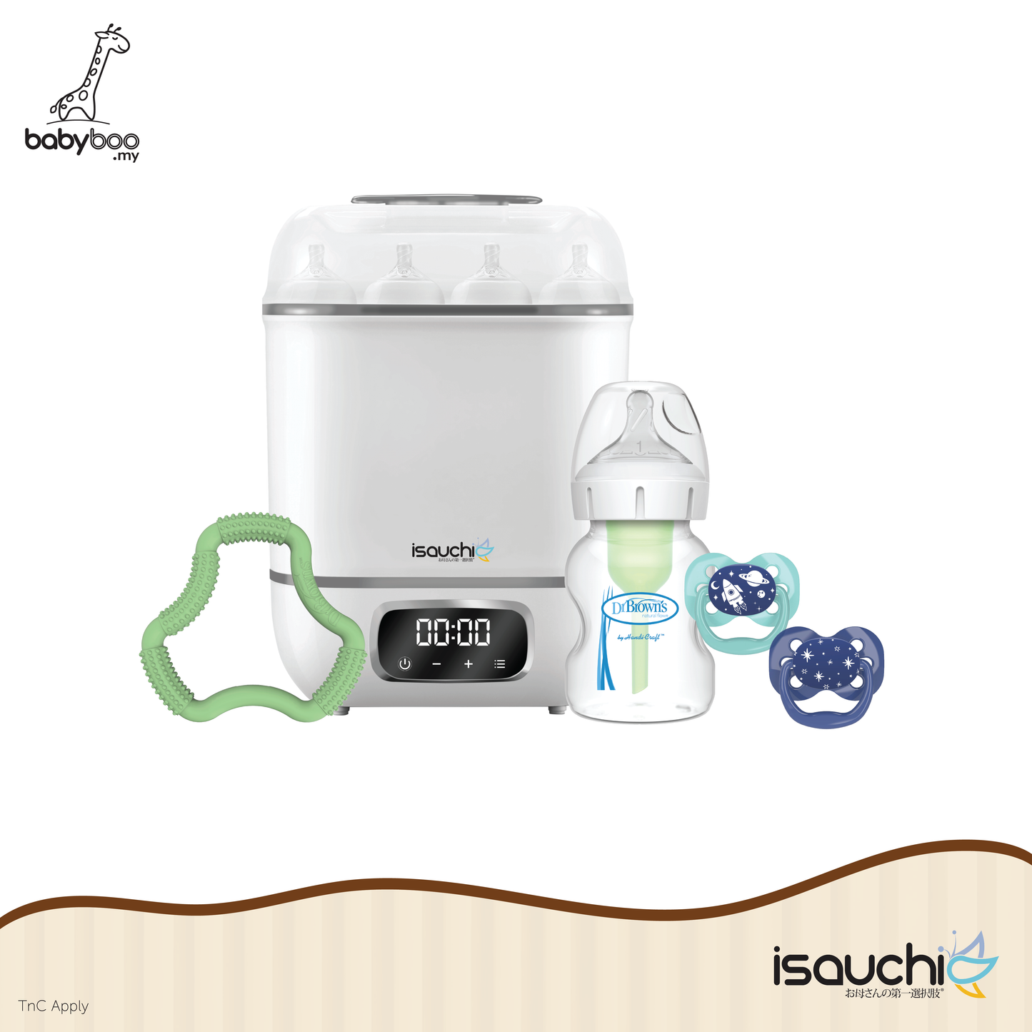 Isa Uchi 4 in 1 Digital Sterilizer Bundle