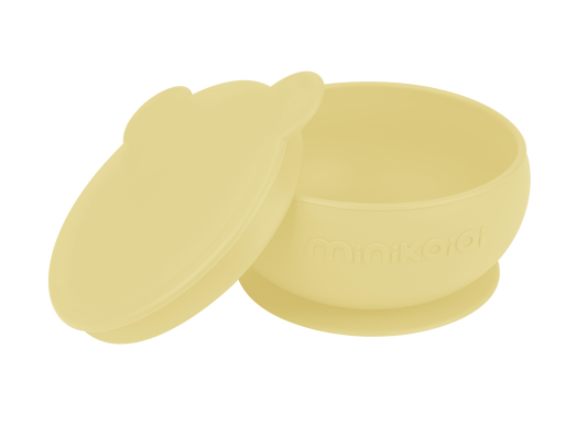 Minikoioi Bowly Suction Base Bowl With Lid