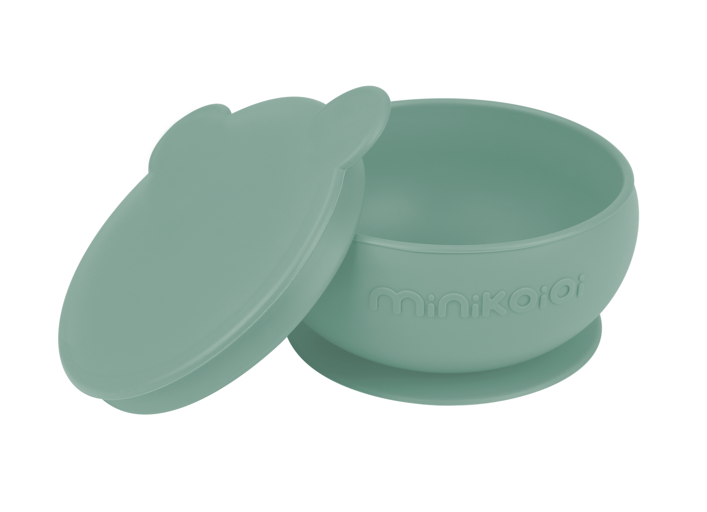 Minikoioi Bowly Suction Base Bowl With Lid