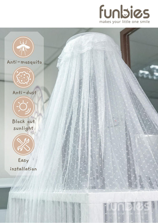 Funbies 5-Level Adjustable Mosquito Net With Stand