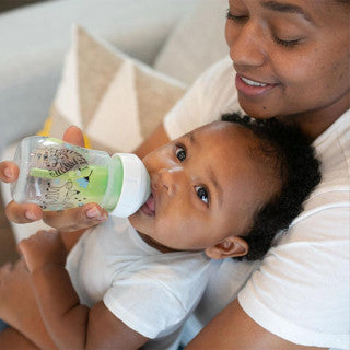 Dr. Brown's Anti-Colic Newborn Options+ PP Wide Neck 5oz/150ml Bottle, Jungle Elephant/Woodland Bunny, 1 Bottle, Level 1 Teat