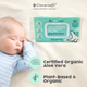 Cloversoft Unbleached Bamboo Organic Pure Water Baby Wipes