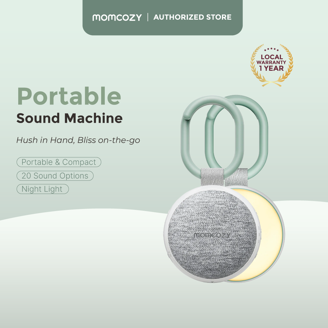 MOMCOZY PORTABLE SOUND MACHINE WITH NIGHT LIGHT