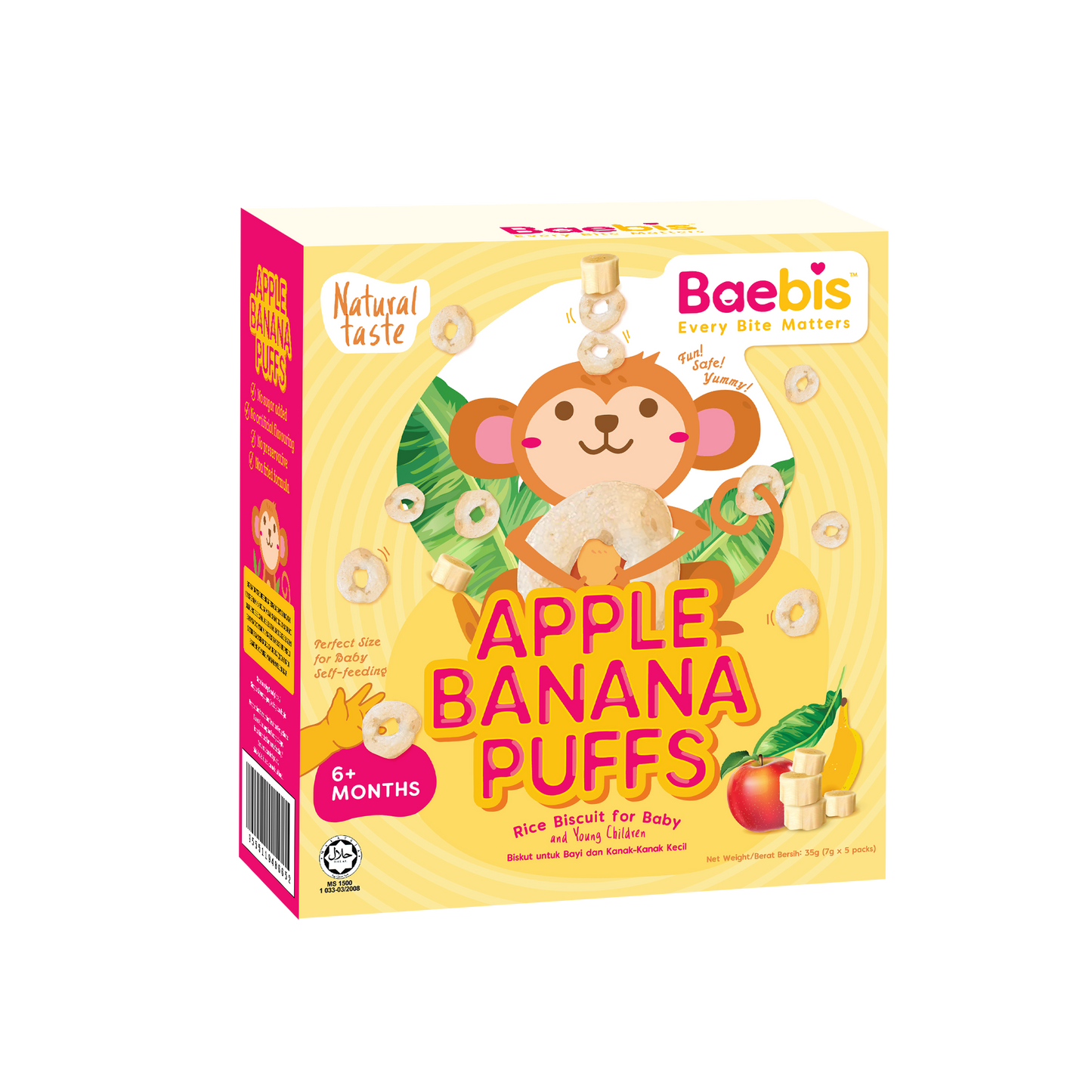 Baebis 6m+ Mini Rice Puff Healthy Snack (20g)