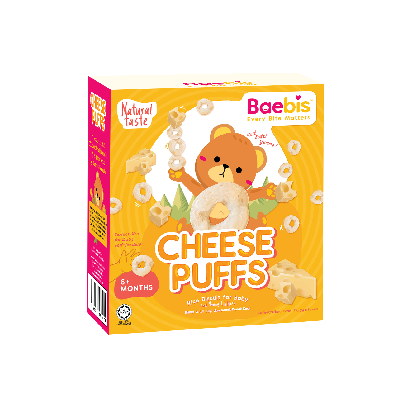 Baebis 6m+ Mini Rice Puff Healthy Snack (20g)