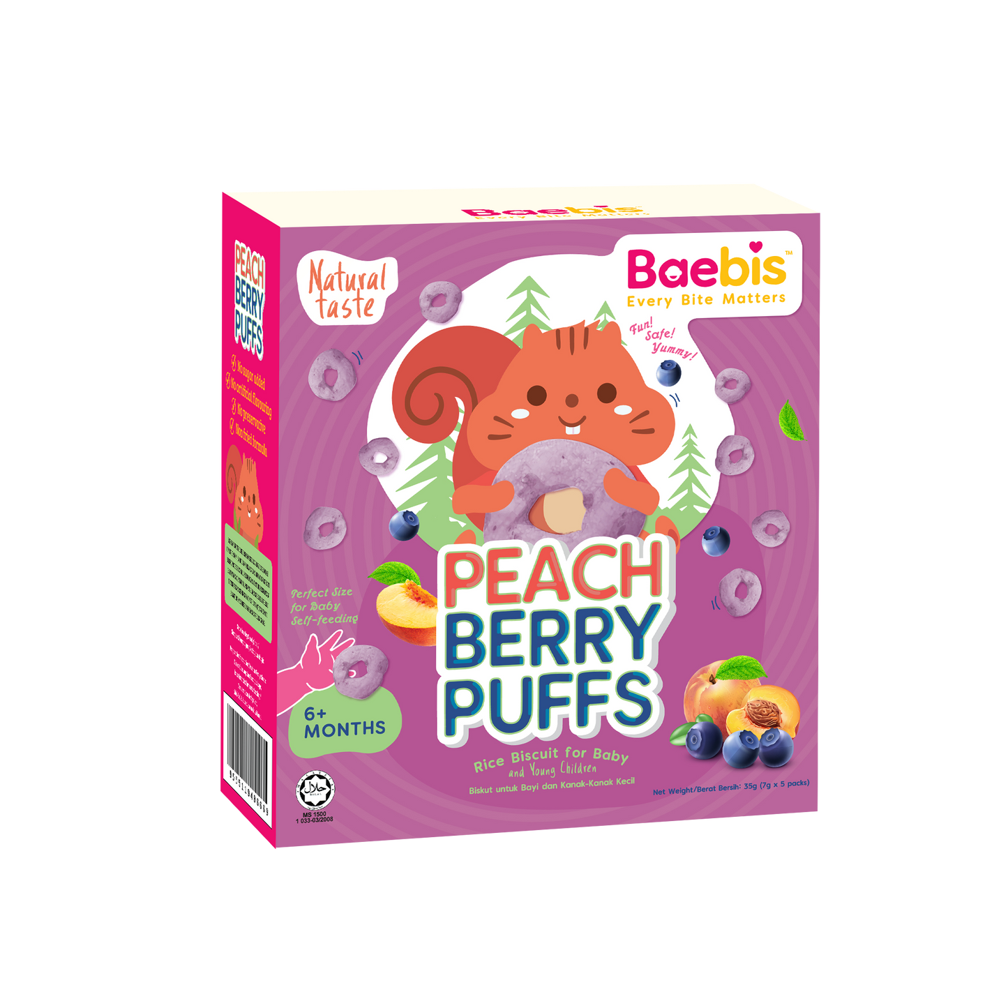 Baebis 6m+ Mini Rice Puff Healthy Snack (20g)