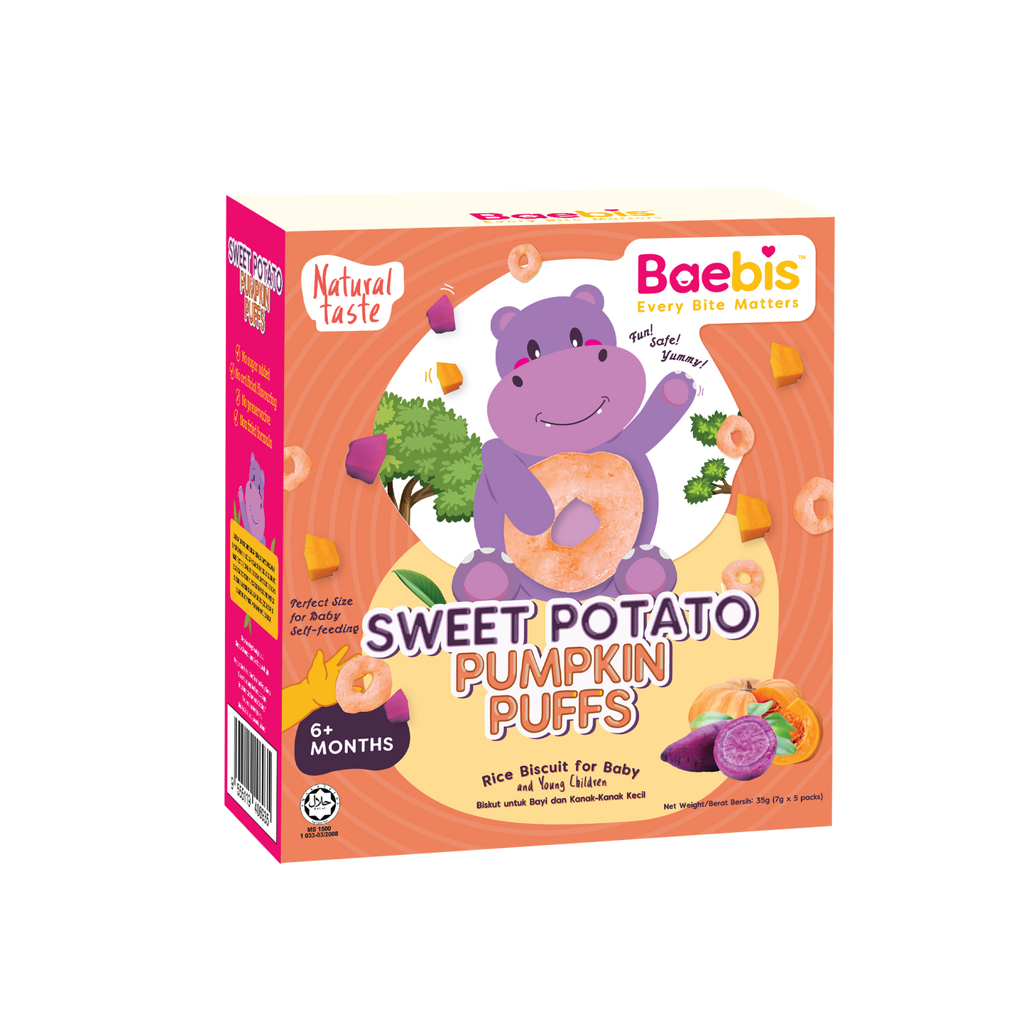 Baebis 6m+ Mini Rice Puff Healthy Snack (20g)