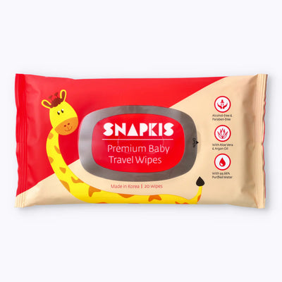 Snapkis Baby Wipes Premium Travel 20S