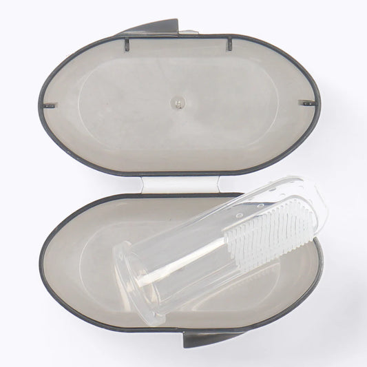 Snapkis 2-In-1 Tooth & Gum Brush Grey