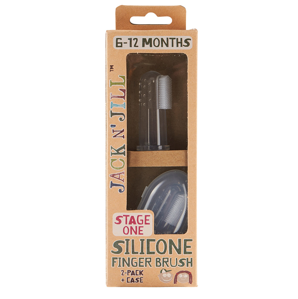 Jack N' Jill Stage 1 Silicone Finger Brush - 2 Pack