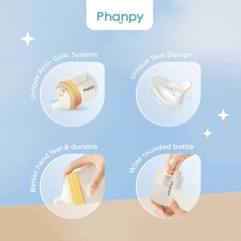 Phanpy Anti Colic Glass Bottle