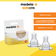 Medela Spare Teat - Size S/Size M (2 Pcs/Box)