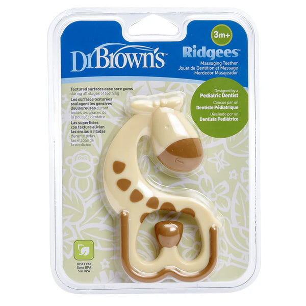 Dr. Brown's Massaging Teether Ridgees, Giraffe
