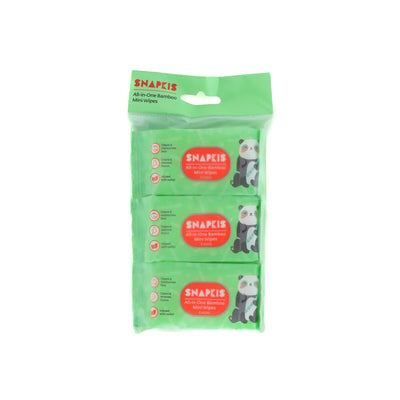 Snapkis Wipes All-In-One Pocket Wipes 8s - 3Packs