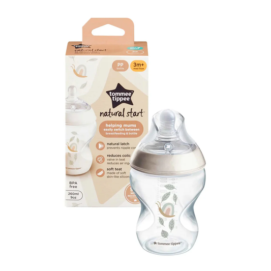 Tommee Tippee Bottle 260Ml Pk1 Natural Start Decorated Snail