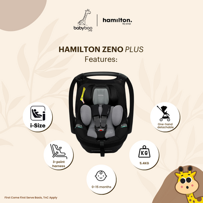[ PRELOVED ] Hamilton Zeno Plus Infant Car Seat
