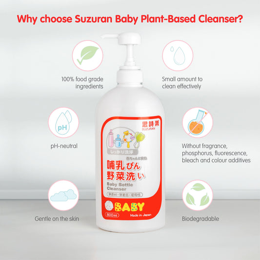 Suzuran Baby Plant Based Baby Bottle Cleanser 800ml