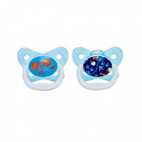 Dr. Brown's PreVent™ Orthodontic Butterfly Shield, 6-12months, Suction-Free & Breathable, Unisex, Blue, 2 Packs