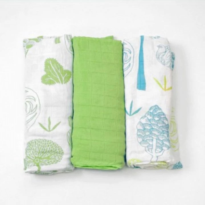 Smartrike Tots (XL) Bamboo Swaddle Wraps Green