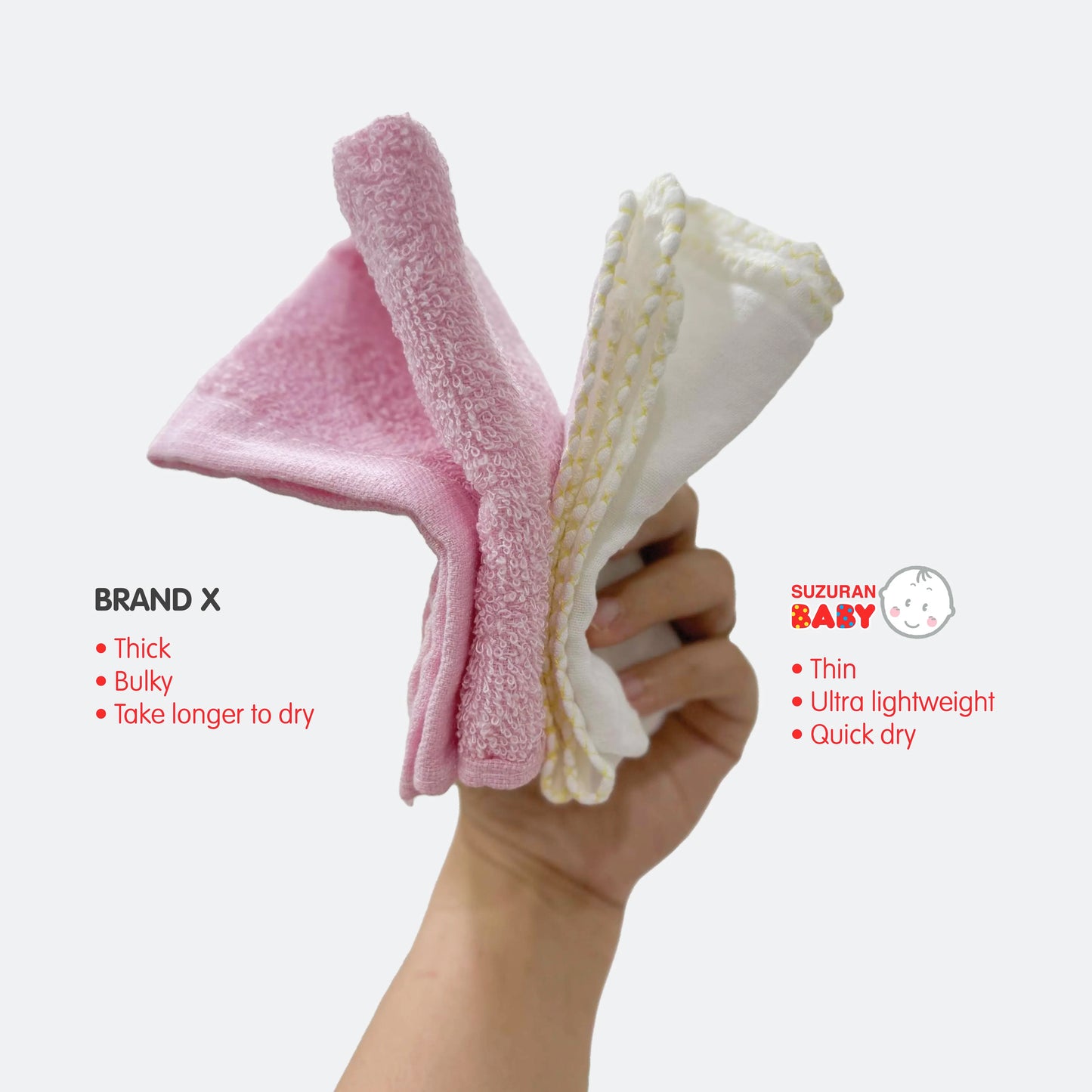 Suzuran Baby Gauze Handkerchief (5/10pcs)