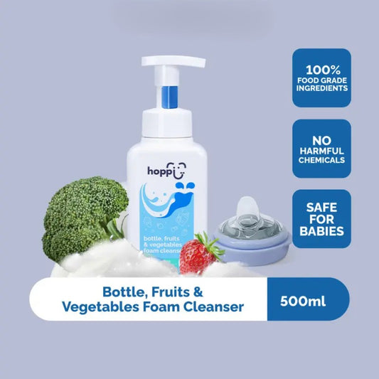 Hoppi Bottle, Fruits & Vegetables Foam Cleanser (500Ml/Bottle)