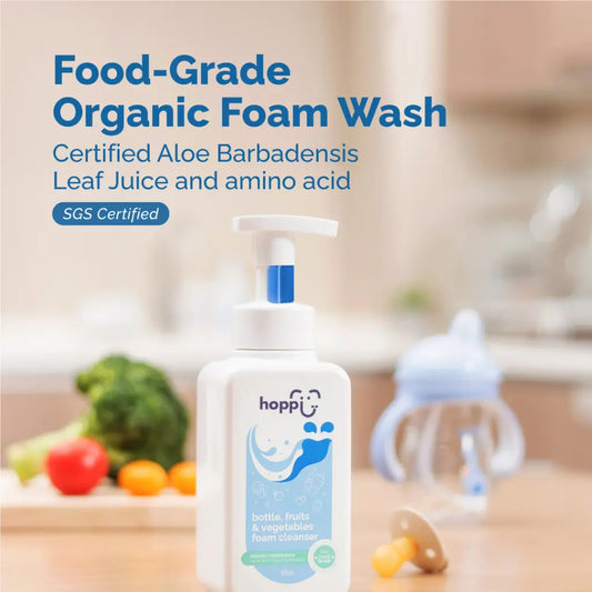 Hoppi Bottle, Fruits & Vegetables Foam Cleanser (500Ml/Bottle)