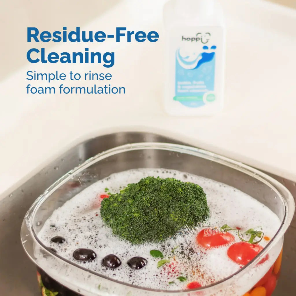 Hoppi Bottle, Fruits & Vegetables Foam Cleanser (500Ml/Bottle)