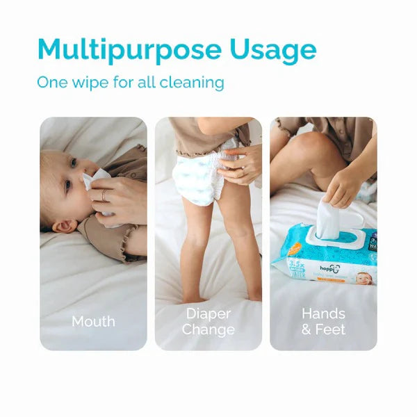 Hoppi 20 Sheets 5-In-1 Bundle Pack Baby Wet Wipes