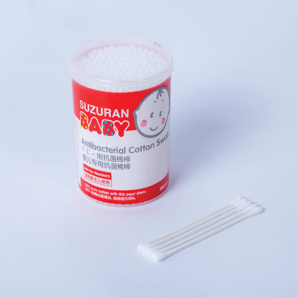 Suzuran Baby Antibacterial Cotton Swab 180pcs