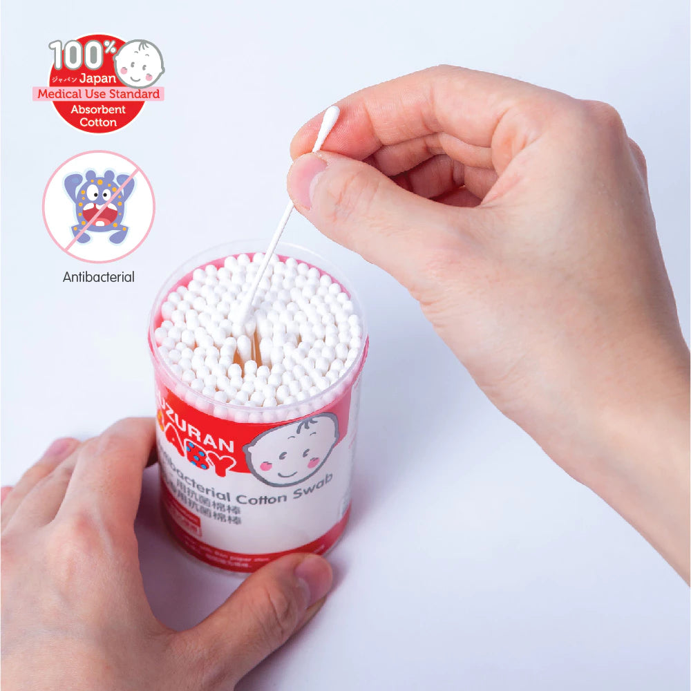 Suzuran Baby Antibacterial Cotton Swab 180pcs