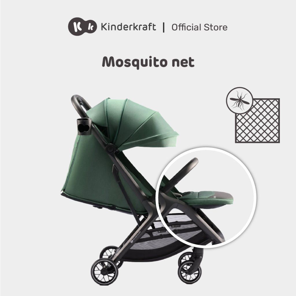 Kinderkraft Stroller Nubi2 Stylish Foldable For Newborn Up To 22Kg(Green/Pink/Grey/Beige)