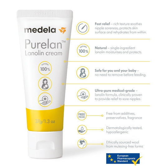 Medela Purelan Lanolin Cream Bundle (37g Free 7g)