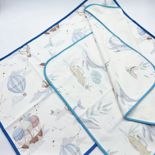 Smileey'S 2Pcs Set Isolation Mat / Baby Diaper Changing Mat (50Cm X 70Cm) / Interlayer Waterproof