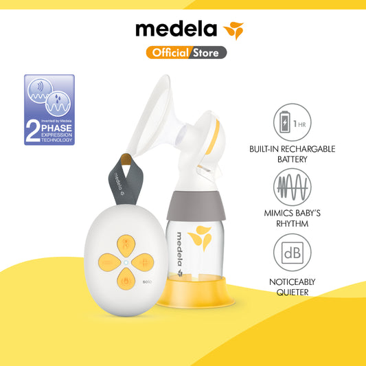 Medela Solo Single Electric Breast Pump With Personalfit Flex Breast Shield