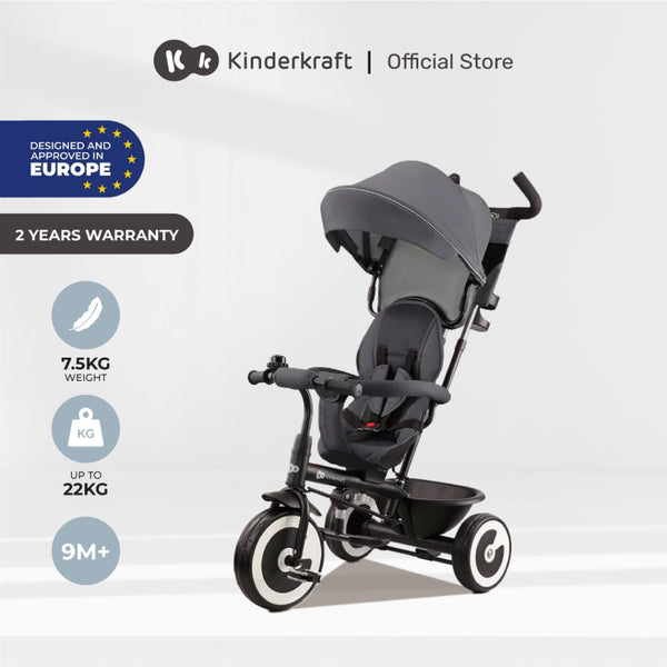 Kinderkraft Tricycle 6-In-1 Aston Suitable For 9Months Above