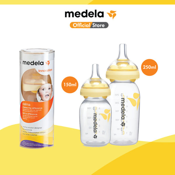 Medela Breast Anti-Colic Milk Bottle With Calma (150Ml/250Ml)